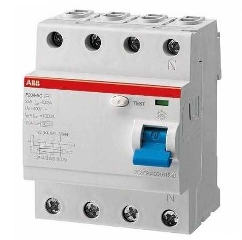 Int. Diferencial Abb 4x100A 300mA Tipo A